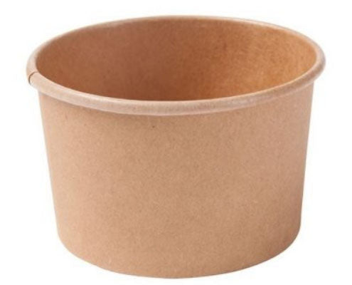Fagyis papírpohár 245 ml barna kraft Fő kép