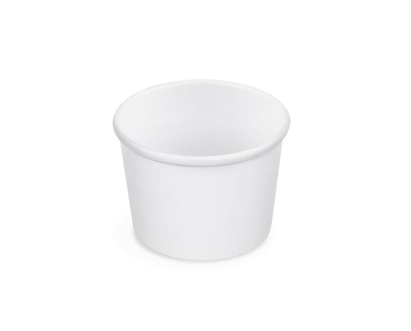 Fagylaltos fehér papírtálka 250 ml