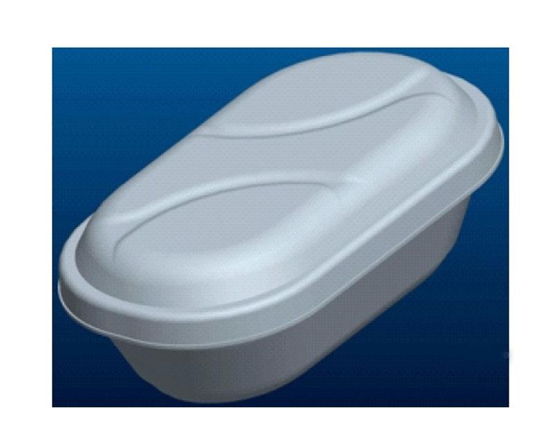 Fagylaltos habdoboz tetővel Gemagel 500 ml fehér Fő kép