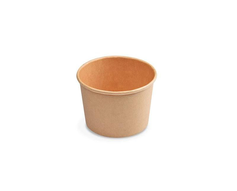 Fagylaltos kraft papírtálka 125 ml