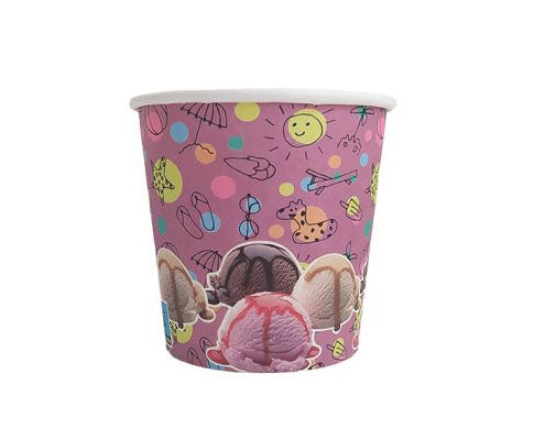 Fagylaltos papírpohár 260/280 ml Summer Pink Fő kép