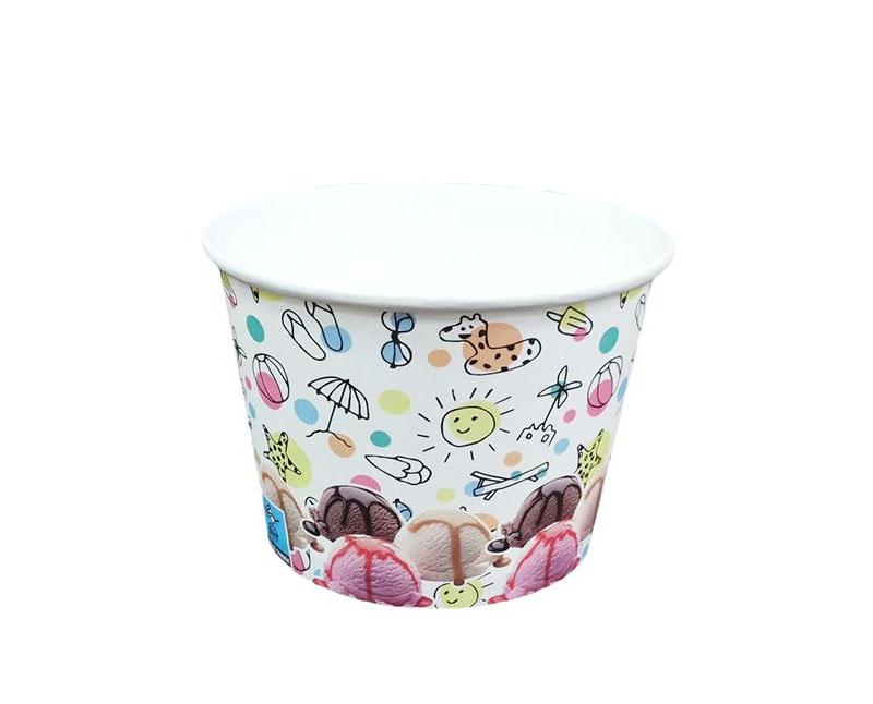 Fagylaltos papírpohár 500 ml Summer White Fő kép