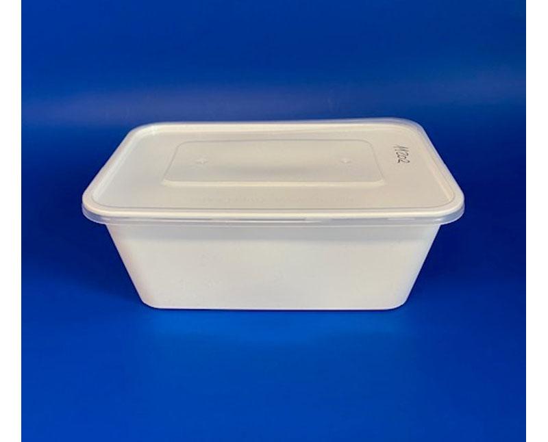 Fehér ételes doboz 930 ml Fő kép