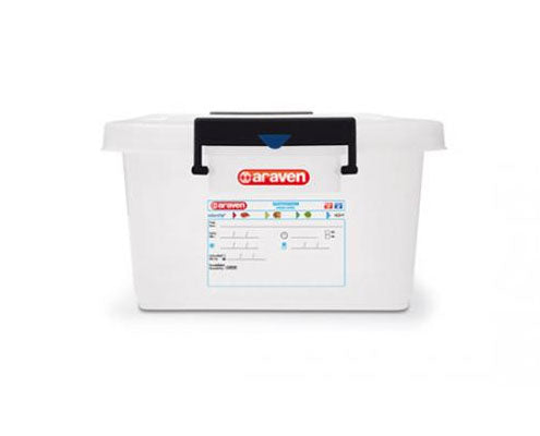 Fehér műanyag láda fedővel 530 x 396 x 225 mm 40 l Fő kép