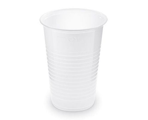 Fehér műanyag pohár 300 ml