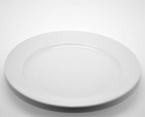Fehér porcelán lapostányér 240 mm Super White Fő kép