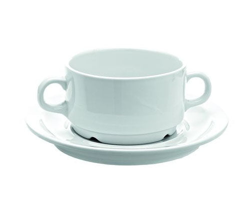 Fehér porcelán levescsésze 280 ml Super White