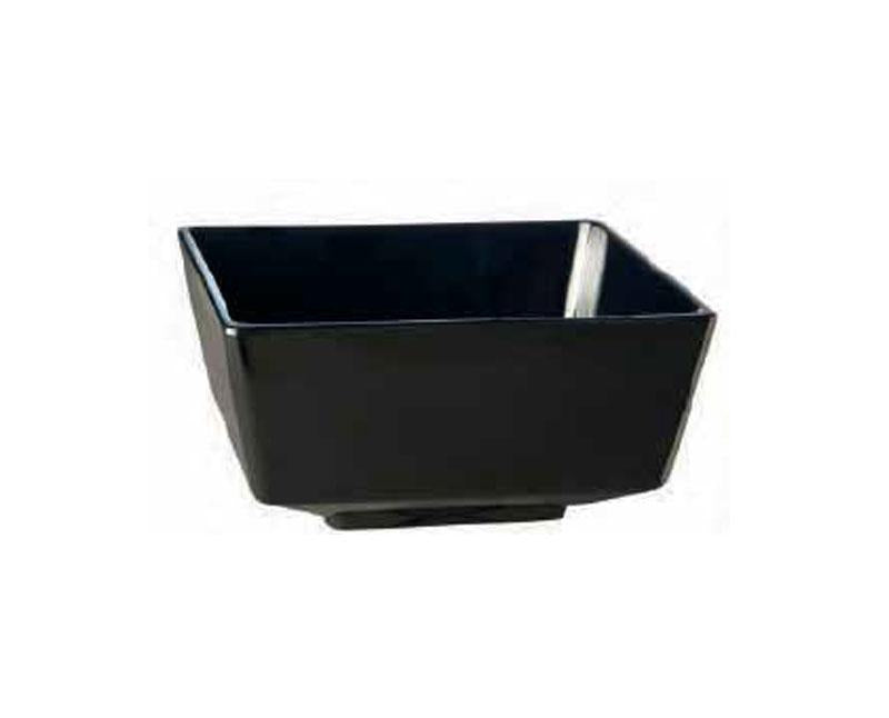 Fekete melamin tál 19 x 19 x 9 cm 1,5 l Fő kép