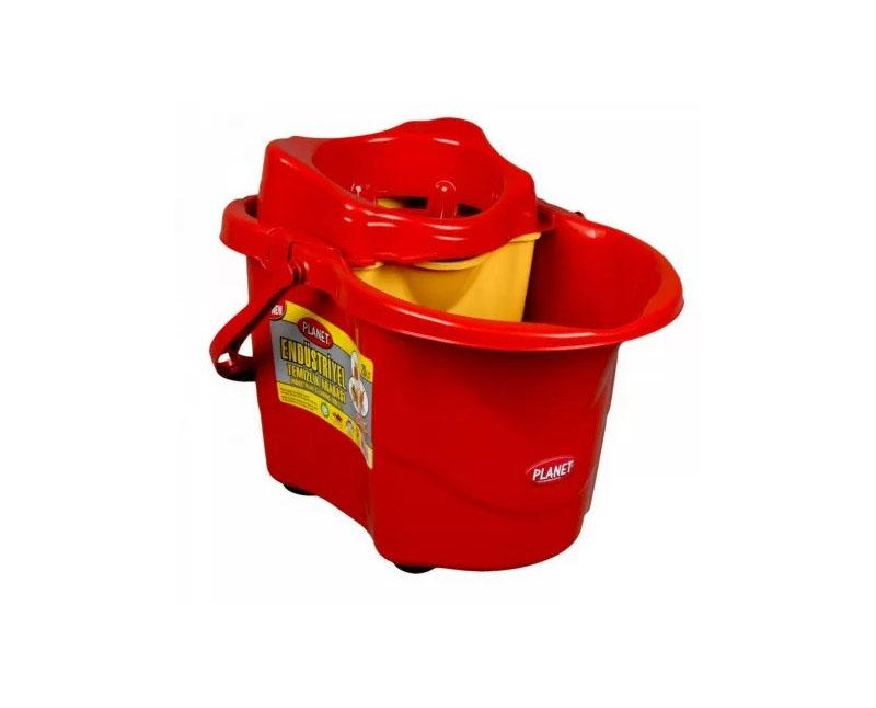 Felmosóvödör mopkosárral, osztott, 20 l-es, kerékkel Fő kép