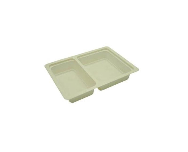 Fóliázható ételtároló 6/4 oszt. PP(erős) 20,8 x 14,8 x 4 cm, 600 ml krémszínű Fő kép