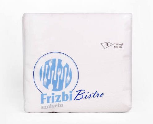 Frizbi éttermi fehér szalvéta 16 x 16 cm Fő kép