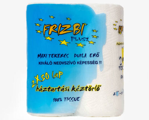 Frizbi fehér háztartási papír kéztörlő Fő kép