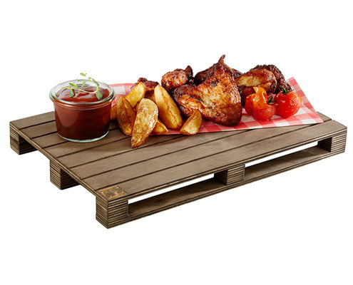 Genusspalette mini tálaló raklap 30 x 20 x 3 cm, nyírfa, barna Fő kép