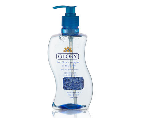 Glory folyékony szappan és tusfürdő Kékvirág illattal 500 ml