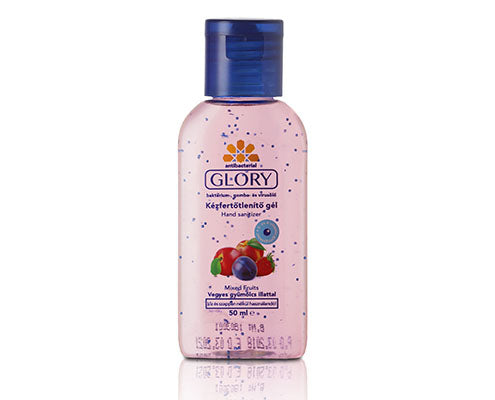 Glory kézfertőtlenítő gél vegyes gyümölcs illattal 50 ml