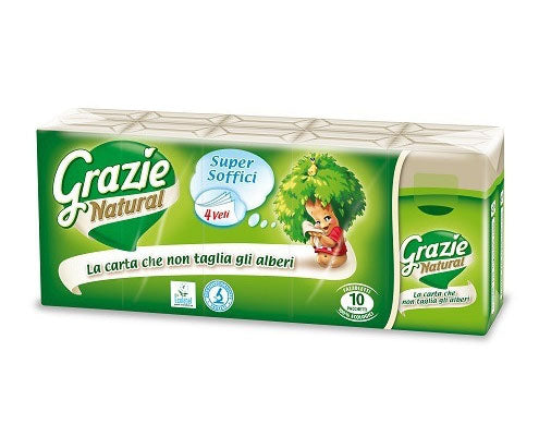 Grazie Natural újrahasznosított papírzsebkendő Fő kép
