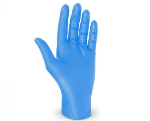Gumikesztyű nitril kék - XL