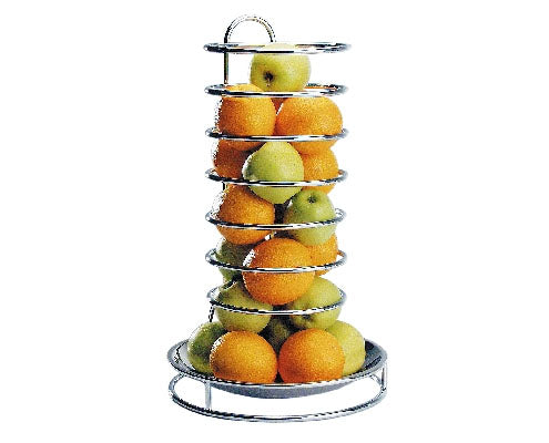 Gyümölcsállvány, krómozott, átm. 32 cm, mag. 53 cm Fő kép