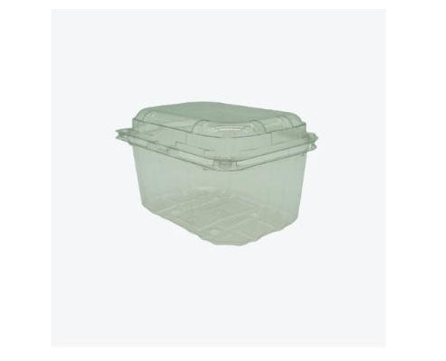 Gyümölcskosár tetővel víztiszta 124 x 94 x 75 mm RPET műanyag Fő kép