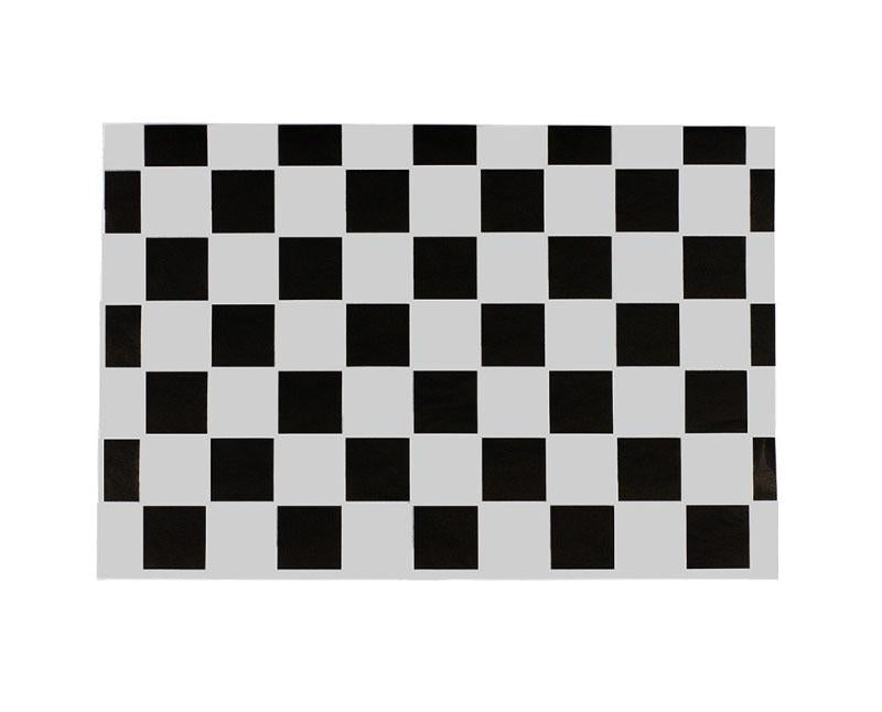 Hamburger csomagolópapír sakktábla mintás , 40 x 30 cm, fekete-fehér