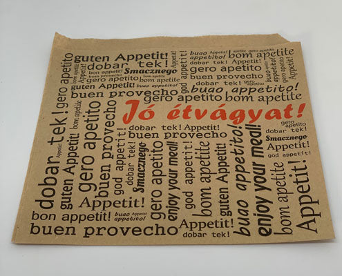 Hamburger/Pita tasak feliratos 17,5 x 17 cm Fő kép