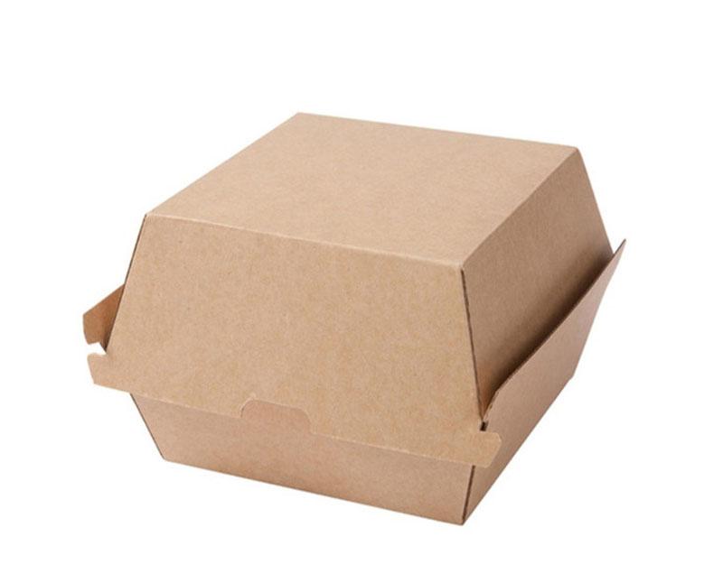Hamburgeres papírdoboz 100 x 100 x 80 mm kraft M