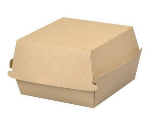 Hamburgeres papírdoboz kraft 185 x 185 x 90 mm XXL Fő kép