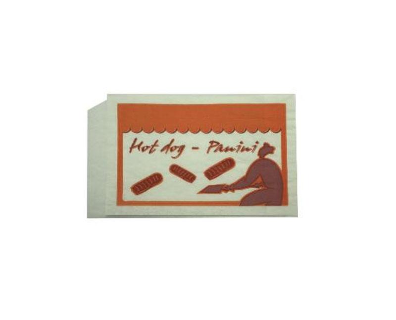 Hot-dog papírtasak Panini - 120 + 0 x 200 mm Fő kép