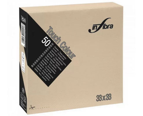 Infibra éttermi szalvéta 2 rétegű 33 x 33 cm greige Fő kép