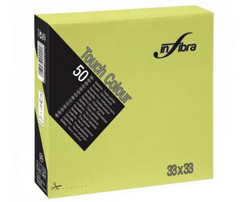 Infibra éttermi szalvéta 2 rétegű 33 x 33 cm lime zöld Fő kép