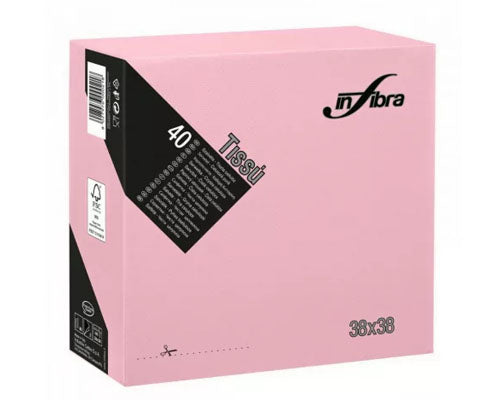 Infibra éttermi szalvéta 2 rétegű 38 x 38 cm pink Fő kép