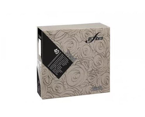 Infibra éttermi szalvéta 2 rétegű 38 x 38 cm trend bouquet kakaó Fő kép