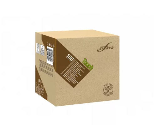 Infibra környezetbarát éttermi szalvéta Madre Terra 33 x 33 cm-es 2 rétegű barna 100% ECO Fő kép