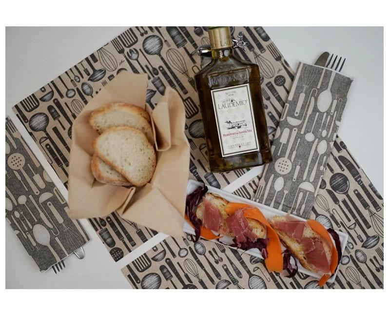 Infibra tányéralátét - Brunch Villásreggeli mintás 30 x 40 cm 250 lapos Másodlagos kép