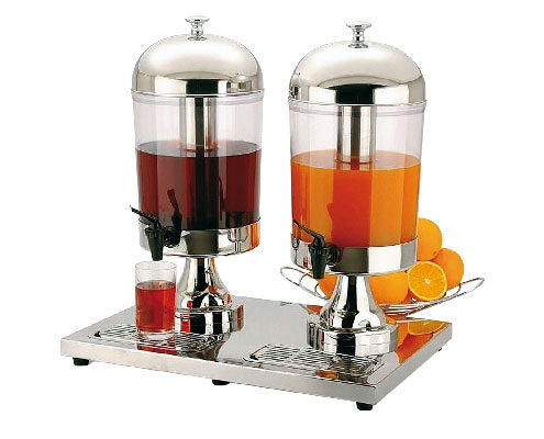 Juice adagoló "Inox Star" 36 x 52 x 55 cm, 2 x 8 l, SAN tartállyal Fő kép