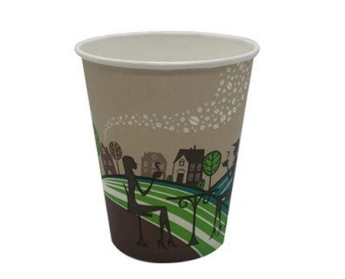 Kávés mintás papírpohár Lady 180 ml 70 mm Fő kép