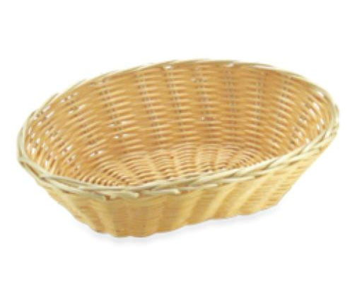 Kenyérkosár, műrattan, ovális, 21 x 10 x 6 cm, natúr színben Fő kép