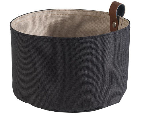 Kenyértartó kosár, szintetikus szál, átm. 17 cm, mag. 11,5 cm, fekete és barna Fő kép