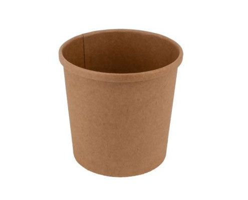Leveses barna kraft papírtégely 350 ml 90 mm Fő kép