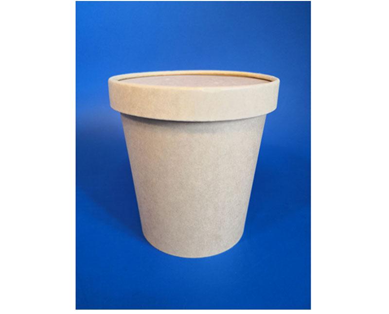 Leveses barna kraft pohár papír + PE 470 ml 16 oz Másodlagos kép