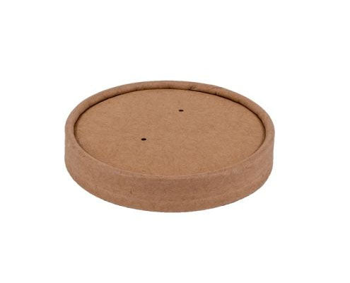 Leveses kraft papír tető 350 ml-hez 90 mm (barna kraft pohárhoz)