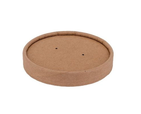 Leveses kraft papír tető 500 ml-hez 97 mm (barna kraft pohárhoz) Fő kép