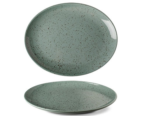 Lifestyle Rainforest porcelán ovális tányér 28 cm