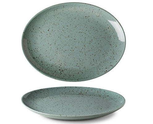 Lifestyle Rainforest porcelán ovális tányér 32 cm