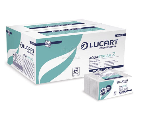 Lucart Aquastream Z hajtogatott papírtörlő 2 rétegű Fő kép