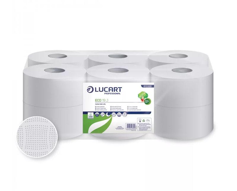 Lucart Eco 19J toalettpapír 2 rétegű - recy - 120 m  fehér Fő kép