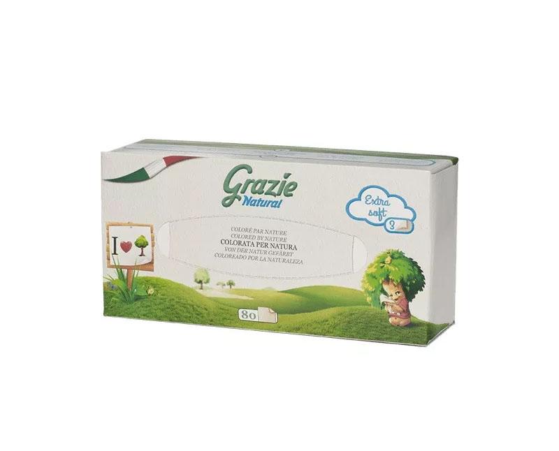 Lucart Grazie Natural kozmetikai törlőkendő 3 rétegű Fő kép