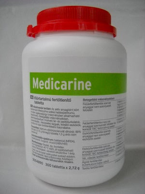 MEDICARINE klórtartalmú fertőtlenítő tabletta