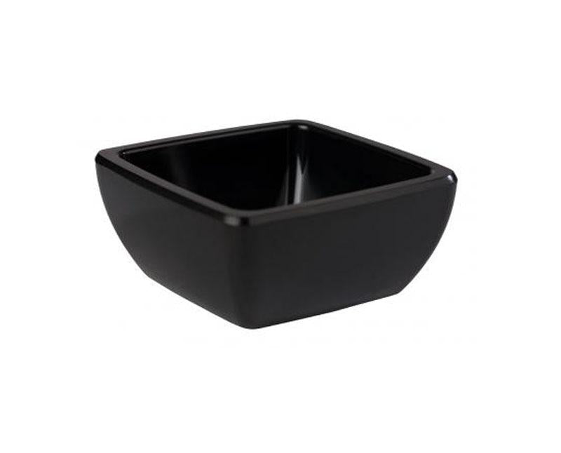 Melamin fekete tálka 19 x 19 x 9 cm 1,5 l Fő kép