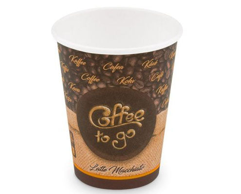Mintás papírpohár 350 ml Coffee To Go 90 mm
